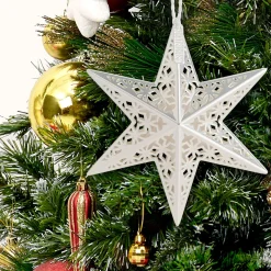 Christmas Tree Scent-National Tree Company Scentsicles Decorative Ornament, Metal White Star, White Winter Fir With Refill