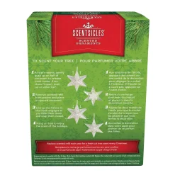 Christmas Tree Scent-National Tree Company Scentsicles Decorative Ornament, Metal White Star, White Winter Fir With Refill