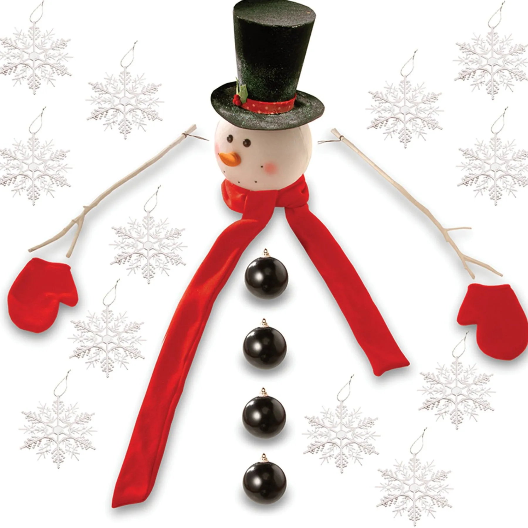 Christmas Accessories-National Tree Company Snowman Kit Tree Dress Up