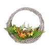 Flower Wreaths-National Tree Company Spring 15" Multicolor Floral Hammock Wreath