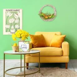 Flower Wreaths-National Tree Company Spring 15" Multicolor Floral Hammock Wreath