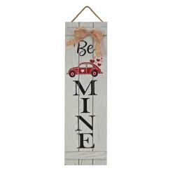 Valentine'S Day Accessories-National Tree Company Valentine'S 'Be Mine' Hanging Wall Decoration, White, Valentine'S Day Collection, 24 Inches