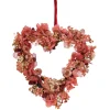 Valentine'S Day Wreath-National Tree Company Valentine'S Floral Heart Wreath, Decorated With Flower Blooms, Seed Pods, Berry Clusters, Valentine'S Day Collection, 16 Inches