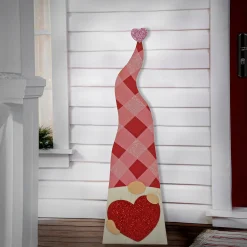 Valentine'S Day Accessories-National Tree Company Valentine'S Gnomes Porch Decoration, Pink, Valentine'S Day Collection, 36 Inches