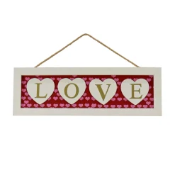 Valentine'S Day Accessories-National Tree Company Valentine'S 'Love' Hanging Wall Decoration, Red, Valentine'S Day Collection, 16 Inches
