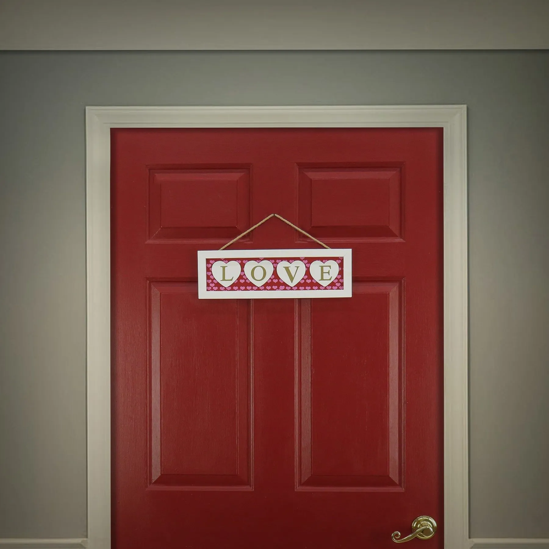 Valentine'S Day Accessories-National Tree Company Valentine'S 'Love' Hanging Wall Decoration, Red, Valentine'S Day Collection, 16 Inches