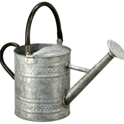 Home & Garden Decor-National Tree Company Watering Can, Metal, Steel Color, Spring Collection, 16 Inches