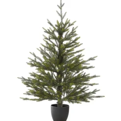 Full-National Tree Company Woodward Pine Christmas Tree, Black Pot Base, 3 Ft