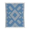 Outdoor Rug-National Tree Company 4X6 Hand Woven Outdoor Rug, Dusty Blue