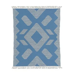 Outdoor Rug-National Tree Company 4X6 Hand Woven Outdoor Rug, Dusty Blue