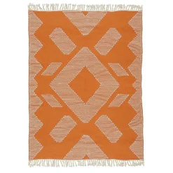 Outdoor Rug-National Tree Company 5X7 Hand Woven Outdoor Rug, Papaya