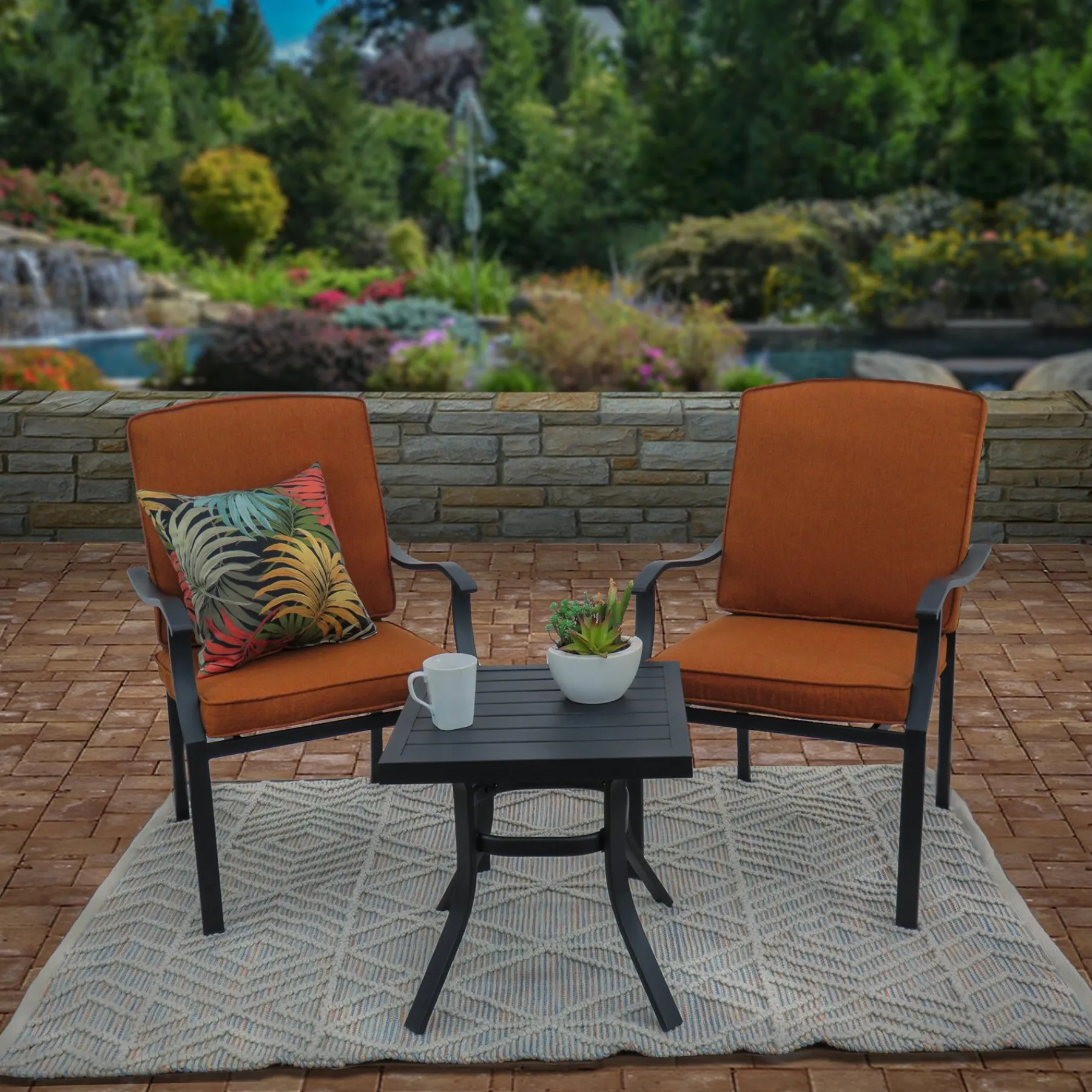 Outdoor Rug-National Tree Company 5X7 Hand Woven Outdoor Rug, Multicolor