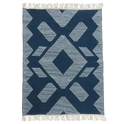 Outdoor Rug-National Tree Company 5X7 Hand Woven Outdoor Rug, Indigo Blue
