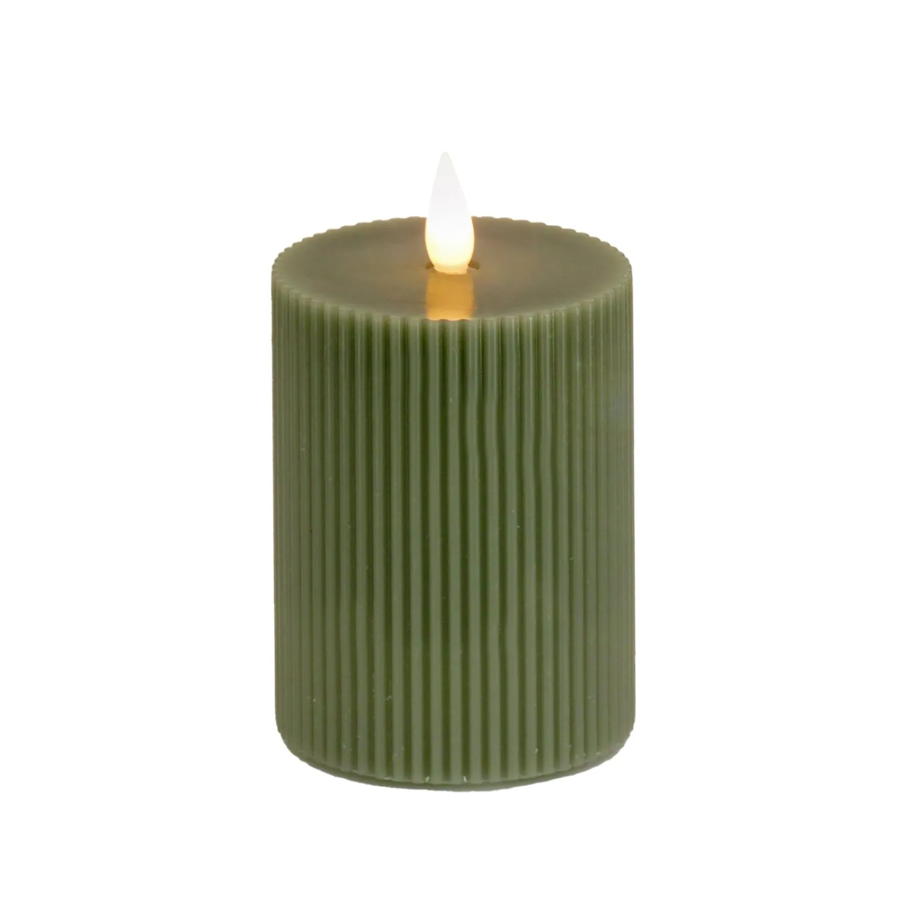 Christmas Accessories-National Tree Company 4X6 Hgtv Home Collection Flameless Georgetown Pillar Candle, Dk Green