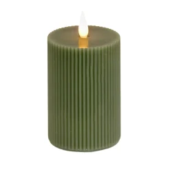 Christmas Accessories-National Tree Company 5X11 Hgtv Home Collection Flameless Georgetown Pillar Candle, Dk Green