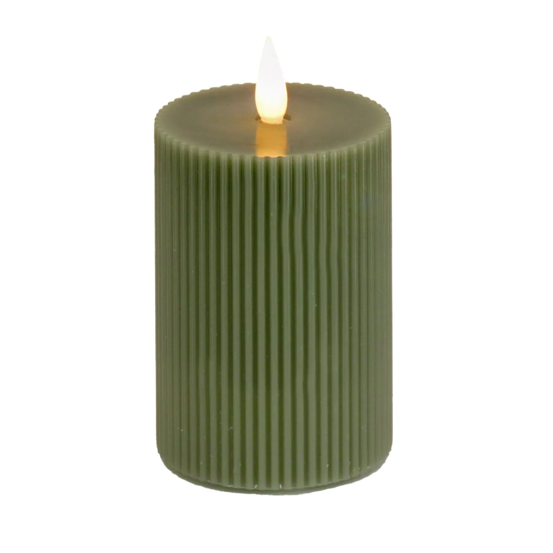 Christmas Accessories-National Tree Company 5X11 Hgtv Home Collection Flameless Georgetown Pillar Candle, Dk Green