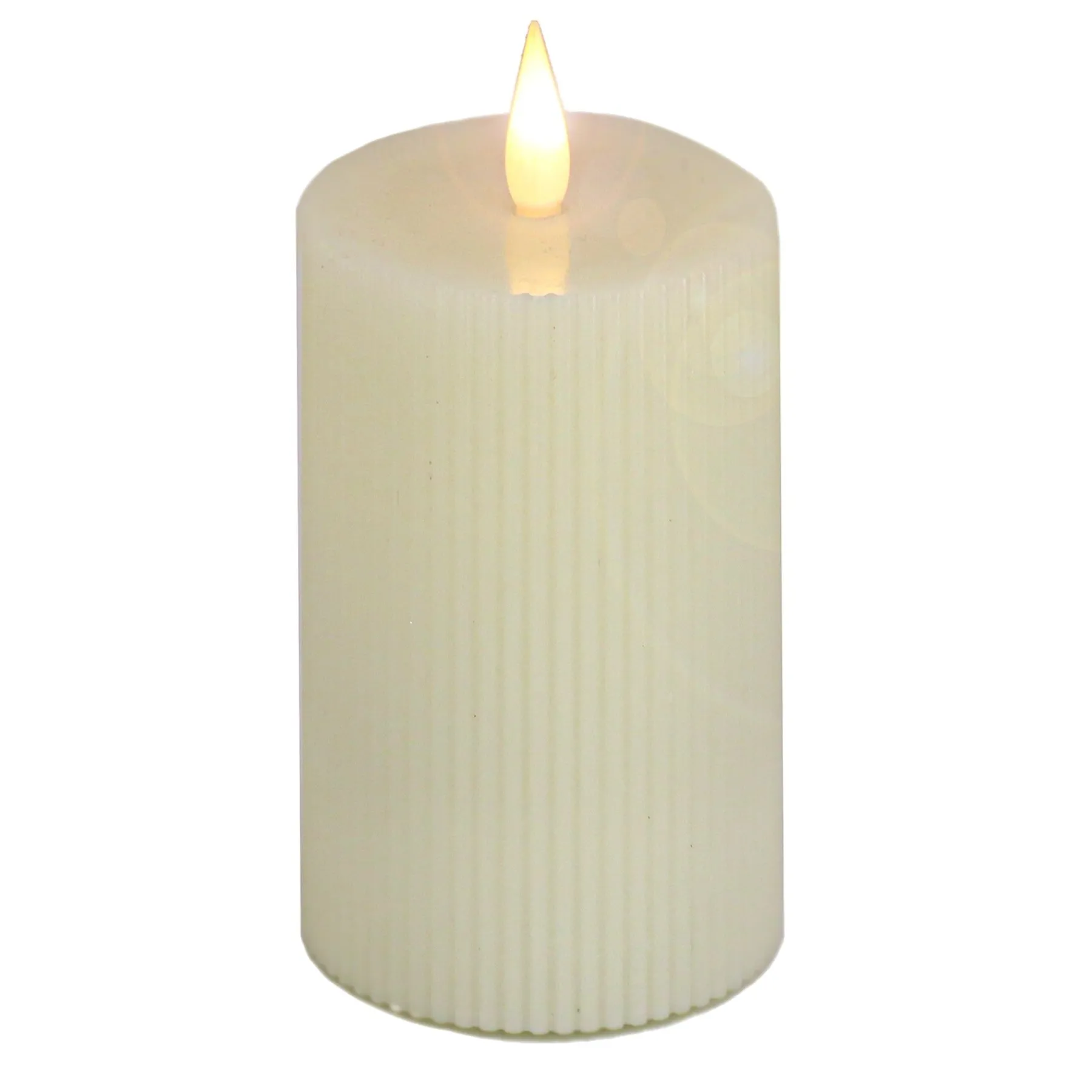 Christmas Accessories-National Tree Company 5X9 Hgtv Home Collection Flameless Georgetown Pillar Candle, Ivory