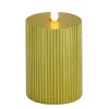 Christmas Accessories-National Tree Company 5X11 Hgtv Home Collection Flameless Georgetown Pillar Candle, Gold
