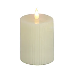Christmas Accessories-National Tree Company 4X6 Hgtv Home Collection Flameless Georgetown Pillar Candle, Ivory