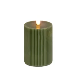 Christmas Accessories-National Tree Company 3X5 Hgtv Home Collection Flameless Georgetown Pillar Candle, Dk Green