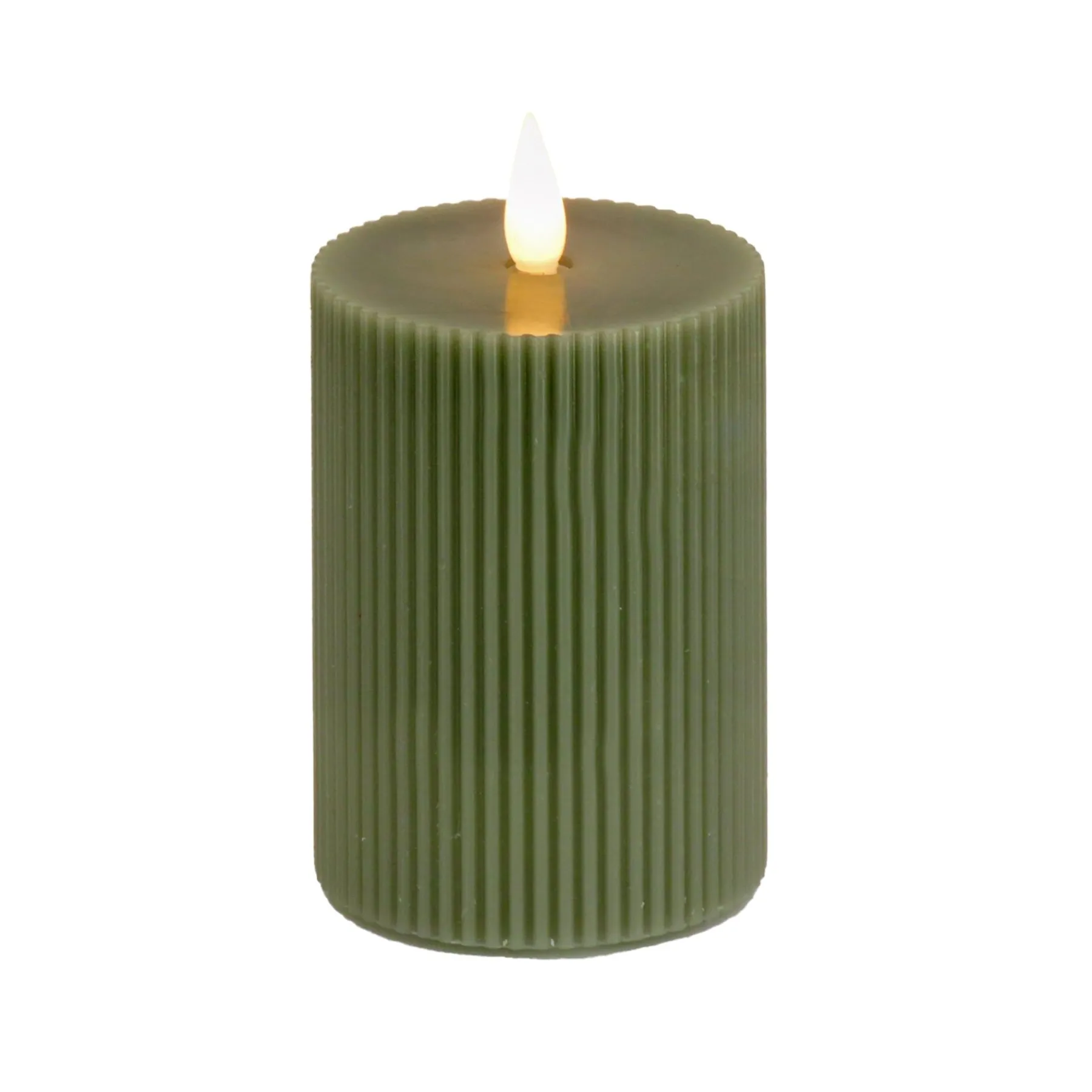 Christmas Accessories-National Tree Company 5X9 Hgtv Home Collection Flameless Georgetown Pillar Candle, Dk Green