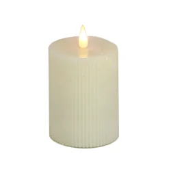 Christmas Accessories-National Tree Company 3X5 Hgtv Home Collection Flameless Georgetown Pillar Candle, Ivory